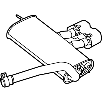 Ford CV6Z-5A289-F Rear Muffler Assembly