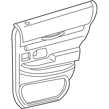 Mercury 4W3Z-5427406-AAD Door Trim Panel