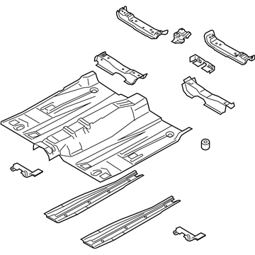 Ford HG9Z-5411135-B Front Floor Pan