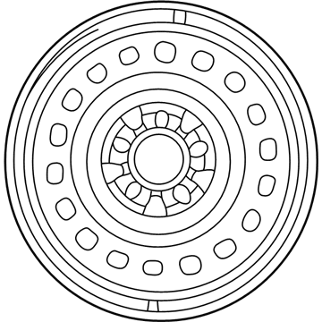 Ford F8AZ-1007-EA Wheel Assembly