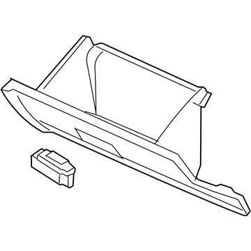 2009 Mercury Milan Glove Box - 6E5Z-54060T10-AA