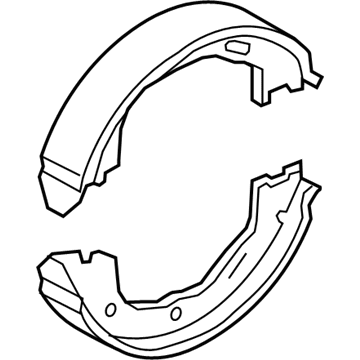 Mercury 6W1Z-2N712-A Parking Brake Shoes