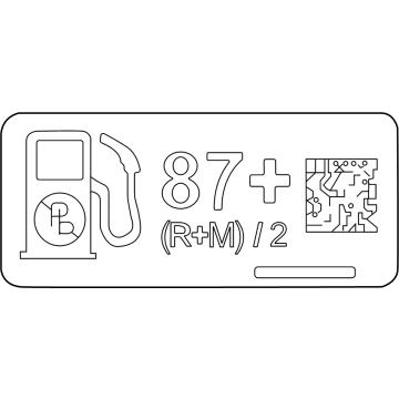 Ford FU5Z-9A095-B Fuel Label