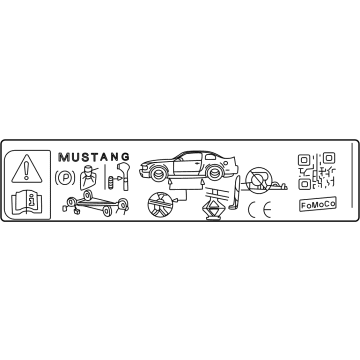 Ford HR3Z-17A083-A Label