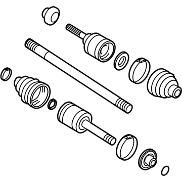 2004 Lincoln Navigator Axle Shaft - 4L1Z-4K138-AC