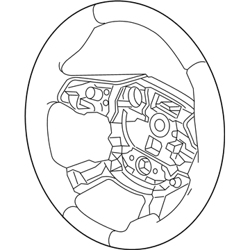 Ford F1EZ-3600-AH Steering Wheel Assembly