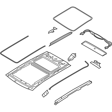 Ford KT4Z-5850056-B Sunroof Frame