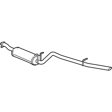 Ford XL3Z-5230-AB Muffler And Pipe Assembly - Rear