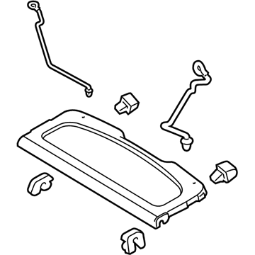 Ford AE8Z-5846668-AB Package Tray Trim