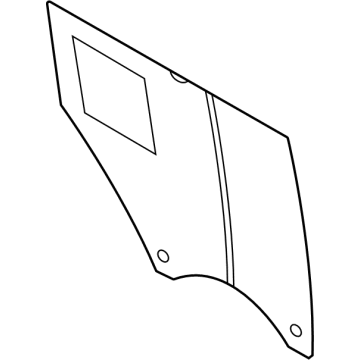 Ford M2DZ-7825712-A Door Glass