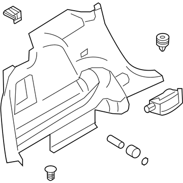 Lincoln BA1Z-7831013-AA Quarter Trim Panel