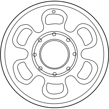 Ford 4C3Z-1007-RA Wheel, Alloy