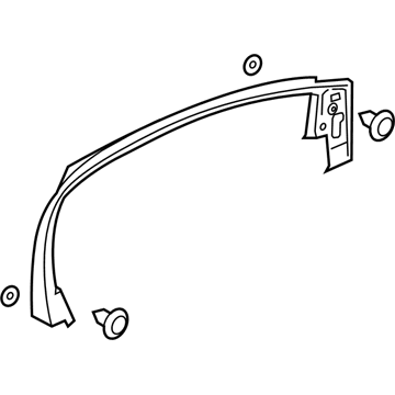 Ford FT4Z-5851753-AA Moulding - Door Window Frame