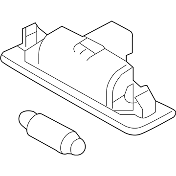 Lincoln 8T5Z-13550-B License Lamp