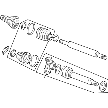 Ford 2M5Z-3B437-BA Front Axle Shaft