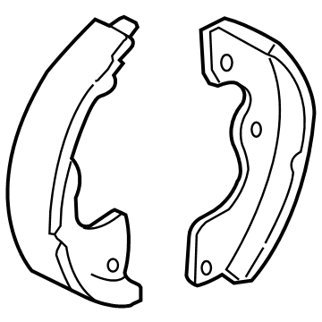 Ford 5L8Z-2A753-AA Parking Brake Shoes