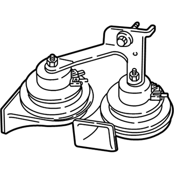 Ford 4R3Z-13832-AB Horn Assembly