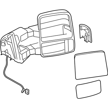 Ford 7C3Z-17683-EC Mirror Assembly - Rear View Outer