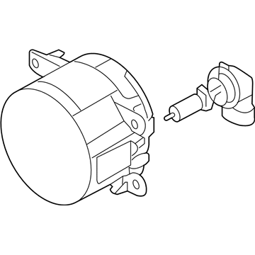 Ford 4F9Z-15200-AA Fog Lamp Assembly