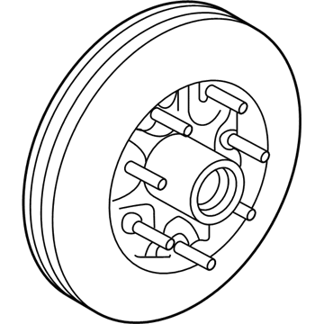 Ford XL1Z-1102-AF Hub & Rotor