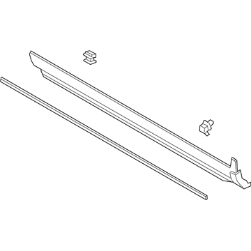 Ford LJ6Z-7810176-AB Rocker Molding