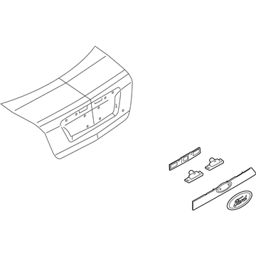 Ford AE5Z-5442512-AB License Molding