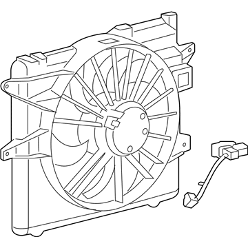 2006 Ford Mustang Cooling Fan Assembly - DR3Z-8C607-D