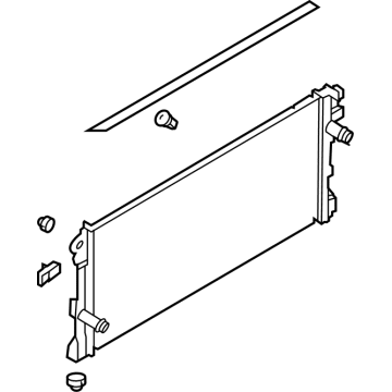 Ford Bronco Radiator - MB3Z-8005-A