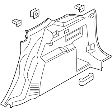 Ford CJ5Z-7855147-AA Quarter Trim Panel