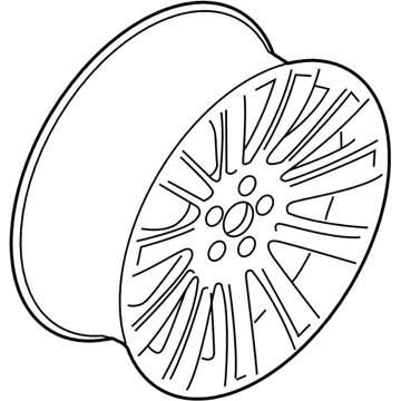 Lincoln BA5Z-1007-B Wheel, Alloy