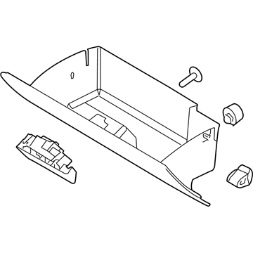 Ford BA8Z-7406024-AB Glove Box Assembly