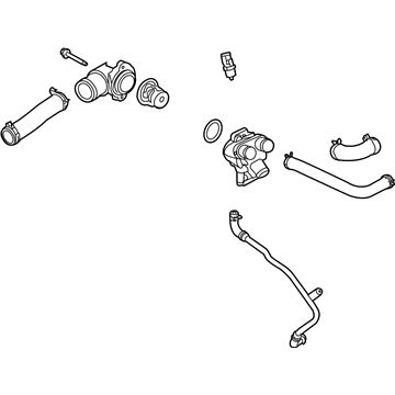 2009 Ford Mustang Thermostat Housing - AR3Z-8A586-B