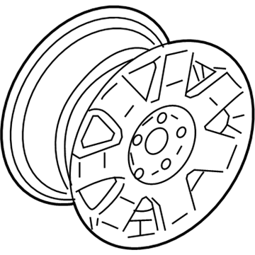 Ford 1W6Z-1007-CA Wheel, Alloy