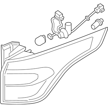 Ford GJ5Z-13404-H LAMP ASY - REAR, STOP AND FLAS