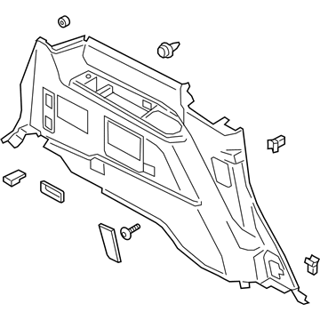 Lincoln JL7Z-7831113-FF Quarter Trim Panel