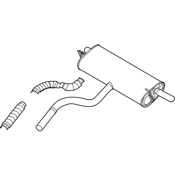 2021 Ford Bronco Sport Exhaust Pipe - LX6Z-5A289-BGD