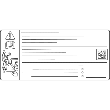 Ford NL3Z-9900014-B Warning Label