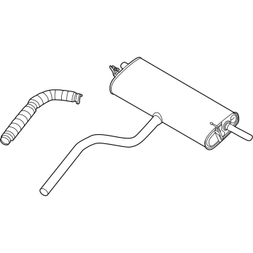 2021 Ford Bronco Sport Exhaust Pipe - LX6Z-5A289-BB