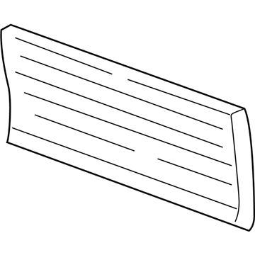 2004 Mercury Monterey Door Moldings - 4F2Z-1725556-BAPTM