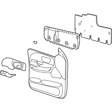 Ford YL3Z-1623942-AAB Panel Assembly - Door Trim