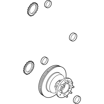 Ford 8C2Z-1102-D Hub & Rotor