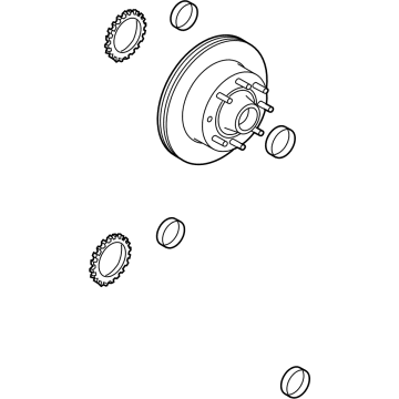 2011 Ford E-350 Super Duty Brake Disc - NC2Z-1102-A