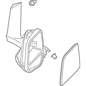 Ford DT1Z-17682-S Rear View Outer Mirror Assembly