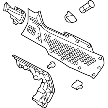 Ford BT4Z-7804608-AC Side Trim Panel