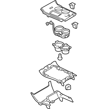 Ford CT4Z-78045A76-BA Panel Assembly - Console