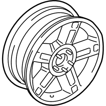 Ford 6L2Z-1015-A Wheel, Steel