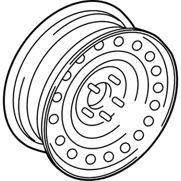 Ford 1L2Z-1015-CA Wheel, Steel