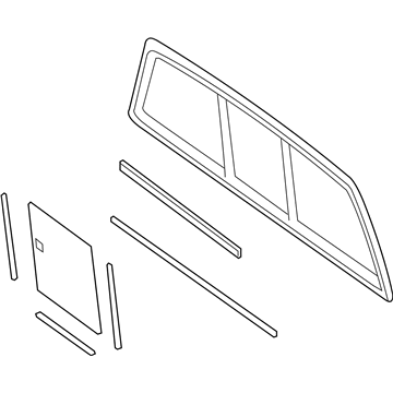 Ford 4L3Z-15420A26-AA Back Glass