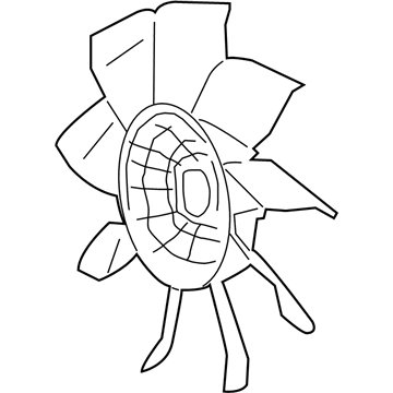 1991 Lincoln Town Car Cooling Fan Assembly - F1VY8600A