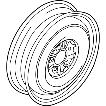 Ford 6E5Z-1015-B Wheel, Spare